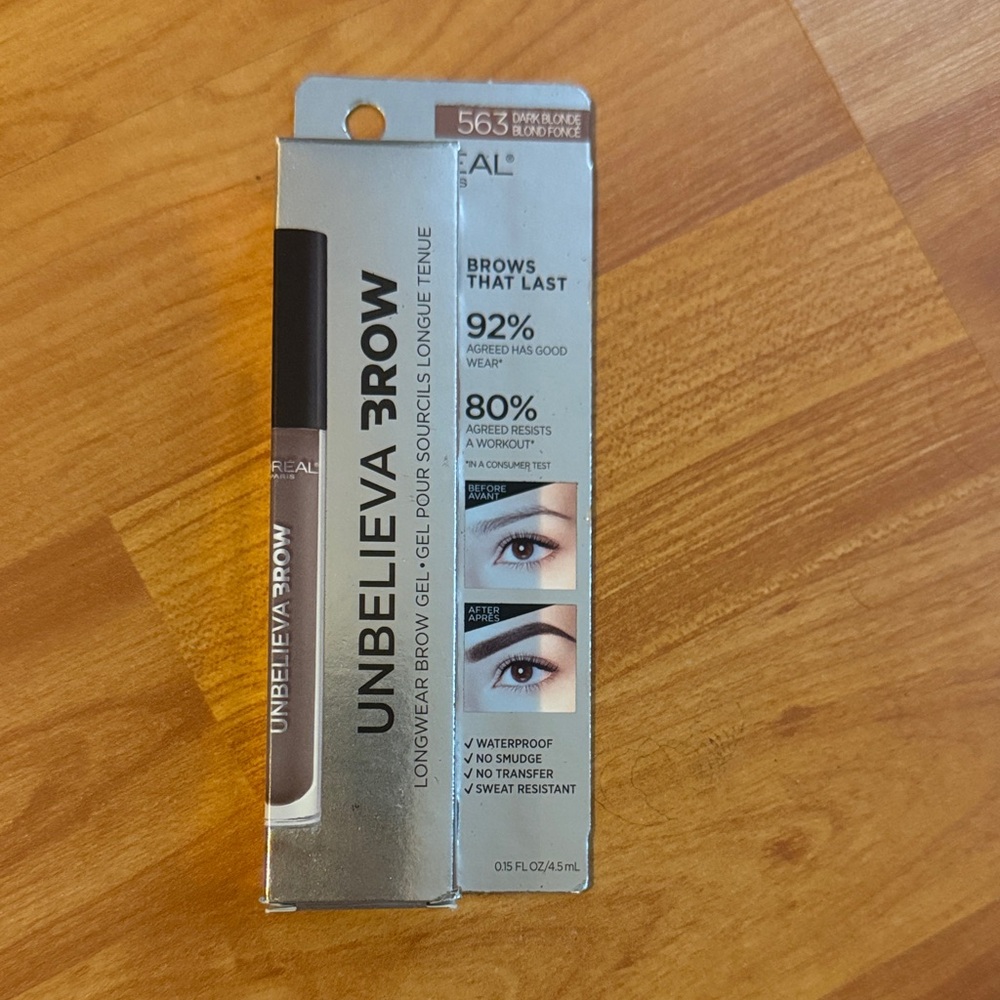 L'Oreal‎ Paris Unbelieva-Brow Longwear Waterproof Tinted Brow Gel 563 Dark Blond